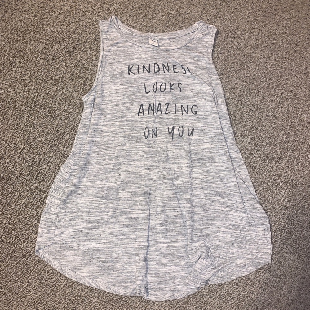 kindness looks amazing on you tank top